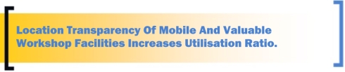 Location Transparency Of Mobile And Valuable Workshop Facilities Increases Utilisation Ratio